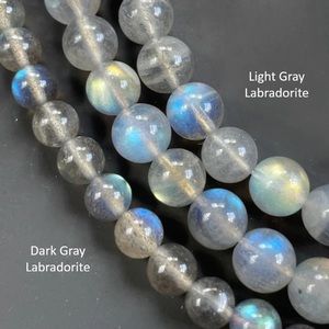Discontinued! Gemisphere DARK Labradorite 6mm 26" + grade